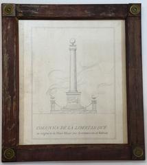 Dibujo a lápiz de columna