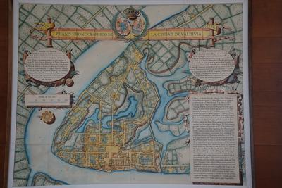 Plano iconográfico de la ciudad de Valdivia