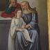 Óleo sobre tela con motivo de la Virgen Niña, Santa Ana y San Joaquín