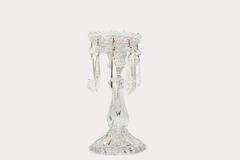 Candelabro de vidrio prensado