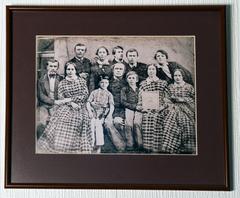 Fotografía enmarcada Karl Anwandter y su familia