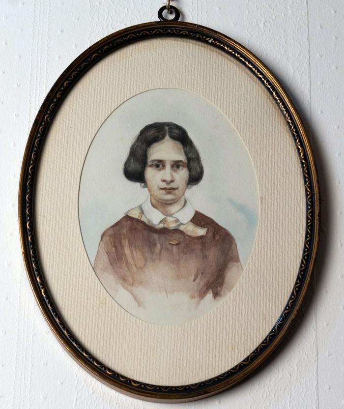 Acuarela enmarcada Thusnelda Anwandter