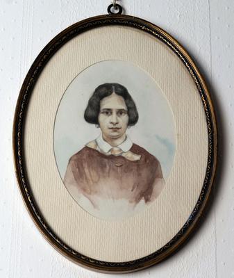 Acuarela enmarcada Thusnelda Anwandter